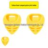 Heart-Shaped Guitar Plectrum Box with Adhesive Triangle Clip and Effects Pedal Accessories