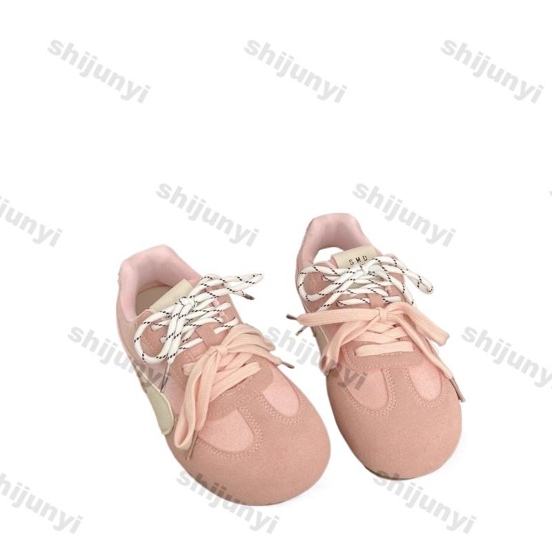 Fashion Women's Sneakers 2025 Spring Summer New Round Toe Comfortable Non Slip Casual Shoes Lightweight Fashion Cross Tied Outdoor Flats