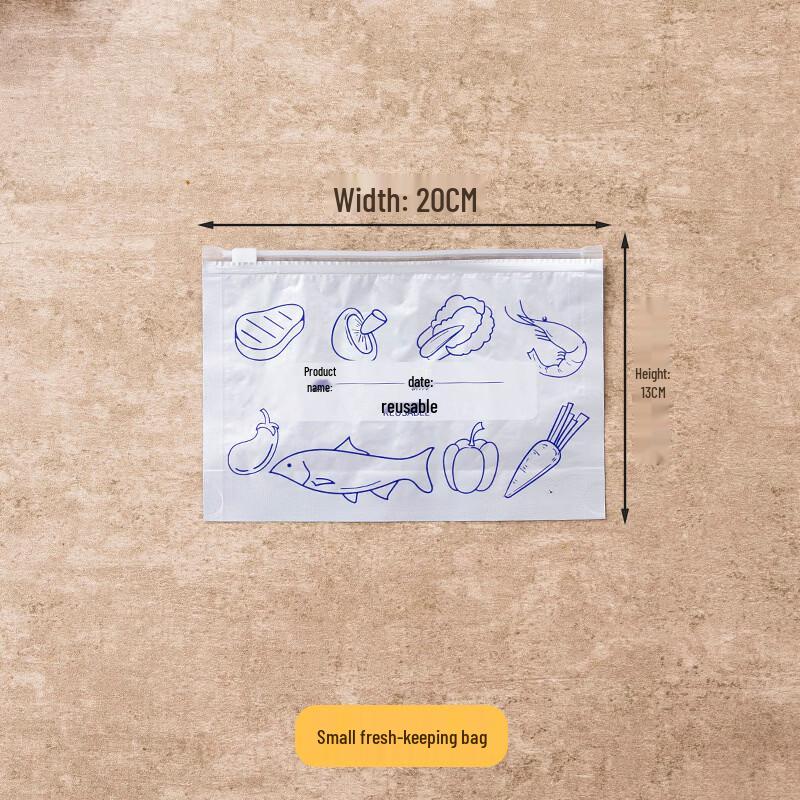 ZISIZ Aluminum Foil Zipper Seal Food Storage Bags