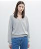 Sseomweeobeoteo Rosh Deep V-Neck Knit - Gray