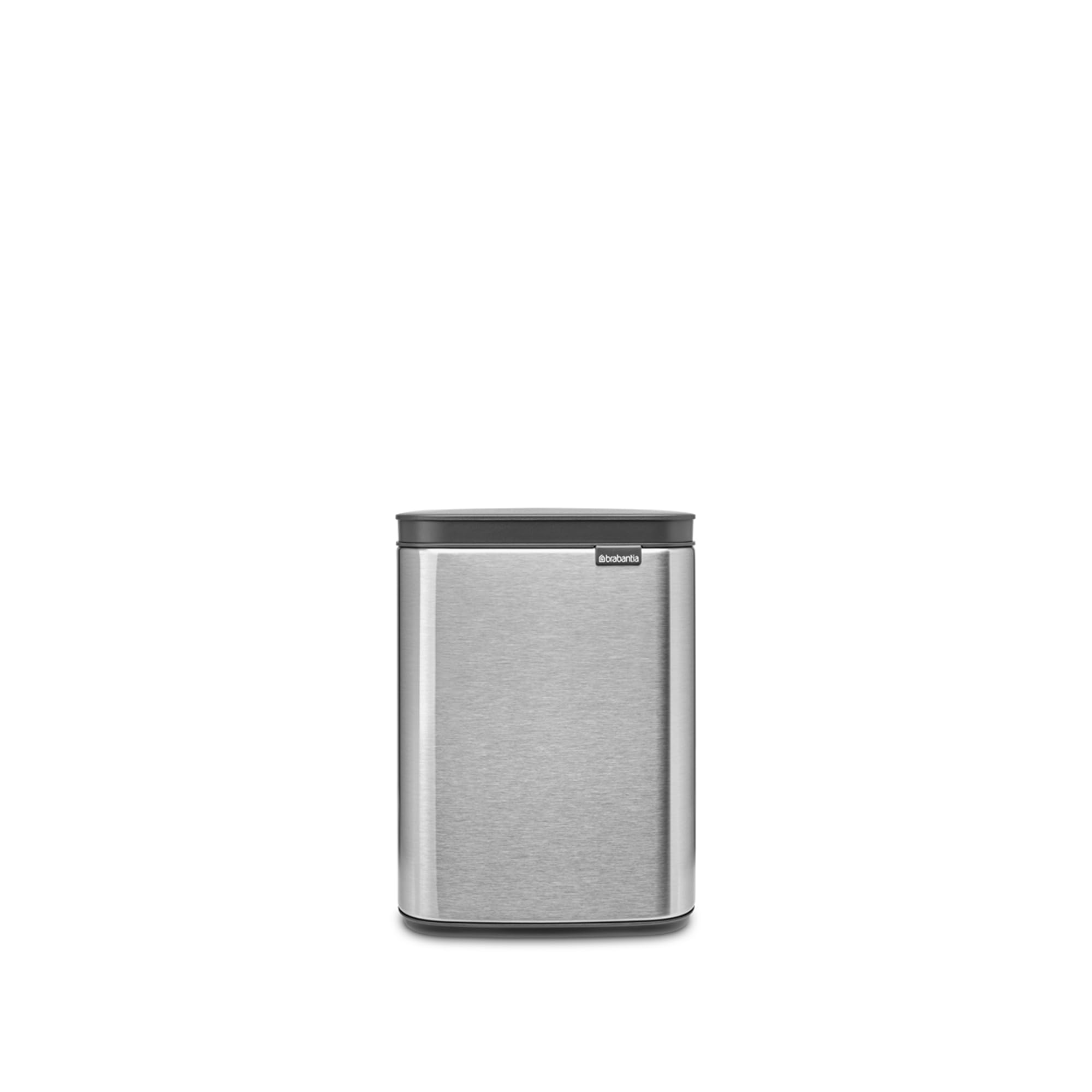 

Brabantia Waste Bin with Lid, Manual Operation, Water Resistant, 4L, 20cm (W) x 17.2cm (D) x 27.2cm (H), Made in Belgium, Bo Waste Bin FPP Matte Finis