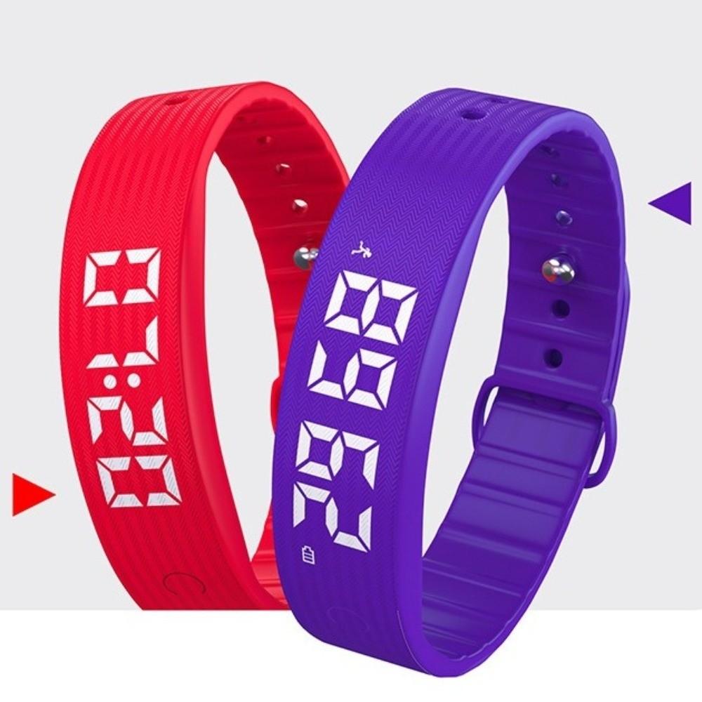 Vibration Alarm Smart Bracelet LED Digital Sports Wristband Portable Smart Band  for Students