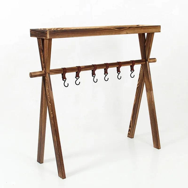 

Стойка для специй для кемпинга на открытом воздухе, экономит место, переносной складной держатель для приправ, съемная простая подставка для цветов на балконе, полка для барбекю