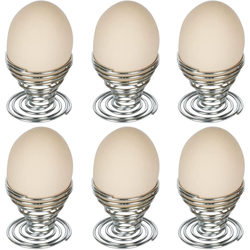 Wire Spring Cup Buy 6 X Egg Cups Made of Stainless Steel Wire Spiral Spring Egg Holder ...