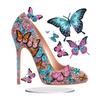 2D Flat High Heels DIY 5D DIY Diamond Art Tabletop Decorations Diamond Painting Desktop Decorations Bedroom Table Decoration
