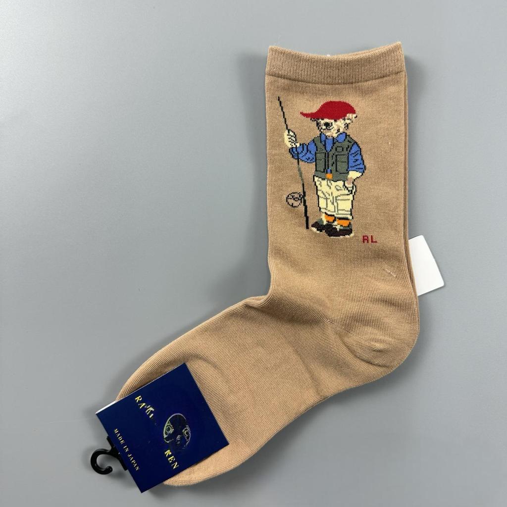 Herbst/Winter Bärenmuster Mid-Calf Damen Trendige Freizeit Socken