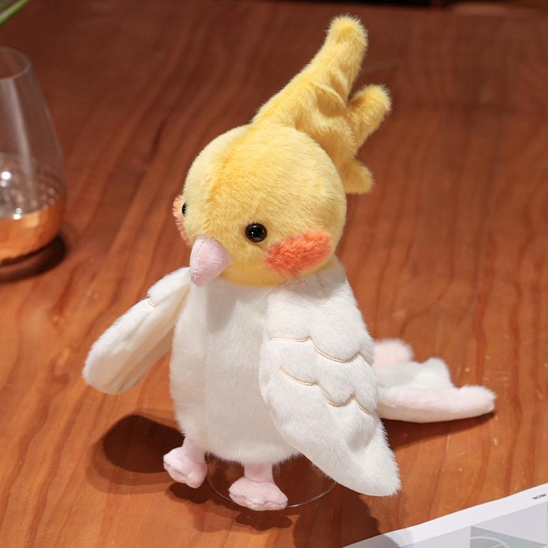 Zacht Knuffel Speelgoed Pop Papegaai Cosplay Pluche Pop Educatief Baby Speelgoed Leuke Valkparkiet/Parkiet/Monniksparkiet Handpop 20cm