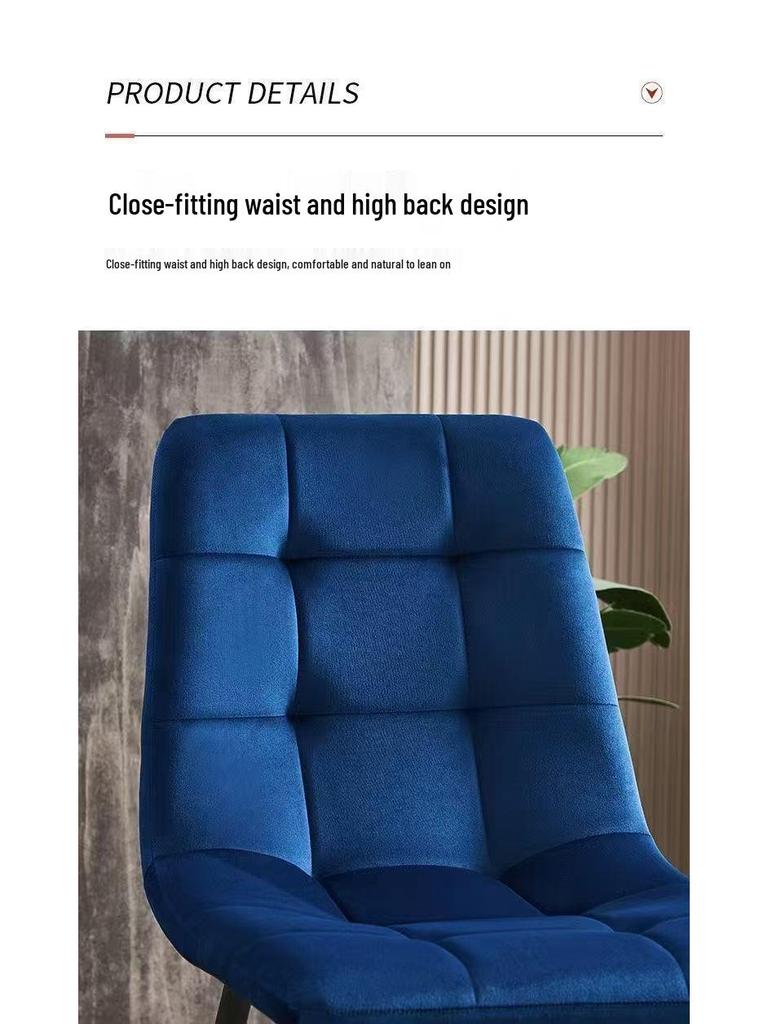 Modern Velvet Dining Armchair for Home or Café