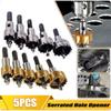 5pcs Drilling Saw Set, Carbide Tip, Stainless Steel, Metal Alloy Cutting, Woodworking Tools, 16mm, 18mm, 5mm, 20mm, 25mm, 30mm,