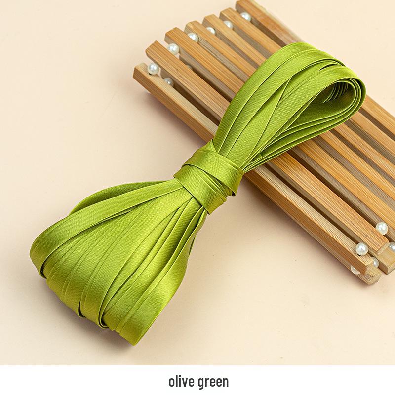 Hengmeihe 0.85cm Satin Cheongsam Hemming Strip: Solid Color, Imitation Silk, Non-Iron Accessories for Women