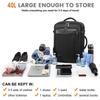 Men's Gray Waterproof Multifunctional Crossbody Backpack with Large Capacity for Business and Travel