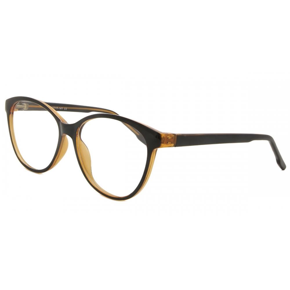 Full Rim Oval Shiny Black Brighten Brown Smartbuy Collection Sunny Cp126g Fashion Unisex Eyeglasses