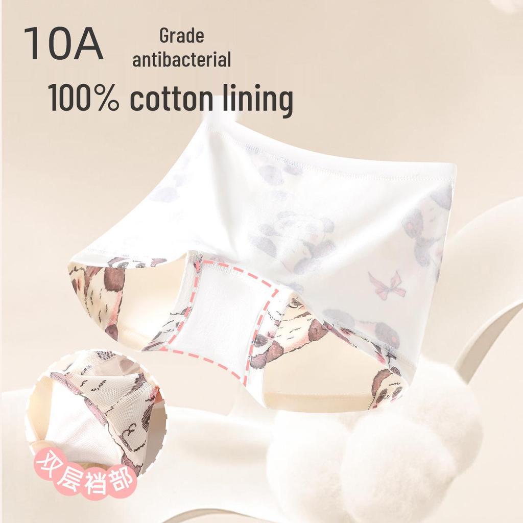 Girls' Pure Cotton Boxer Briefs - Class A, No-Pinch Design, Soft Cotton Crotch for Students and Toddlers