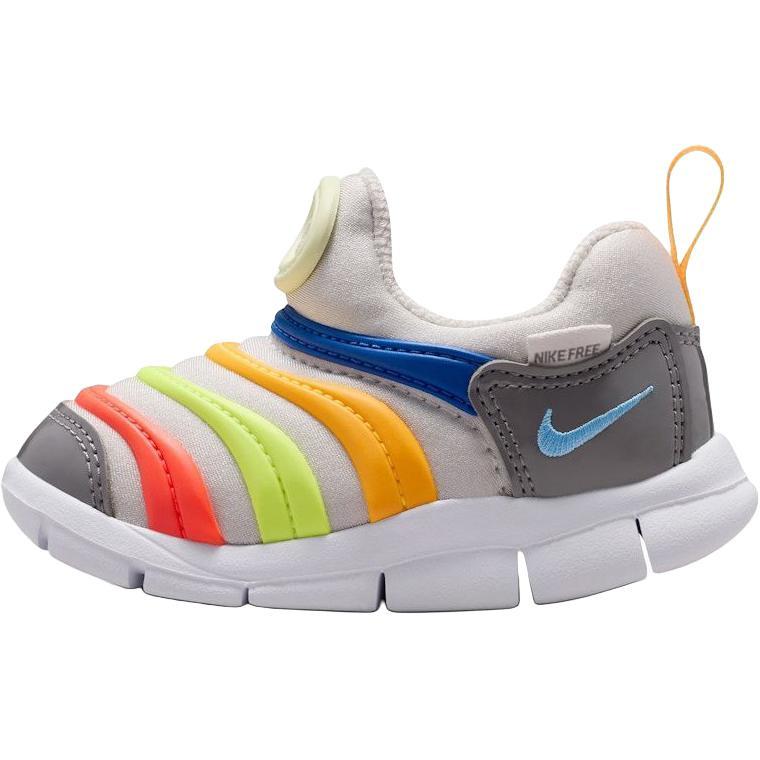 Nike Dynamo Free Low top Toddler Shoes White Gray Infant And Toddler 343938-033 25
