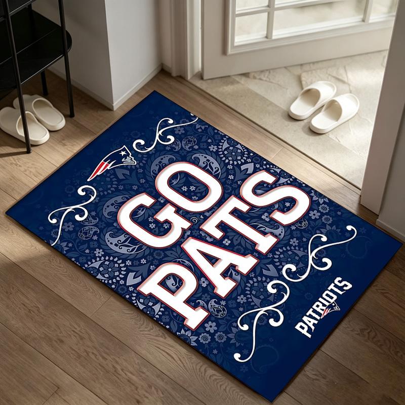 New England Patriots A rug suitable for office chair areas living rooms and computer desks perfect for home offices and an ideal holiday gift