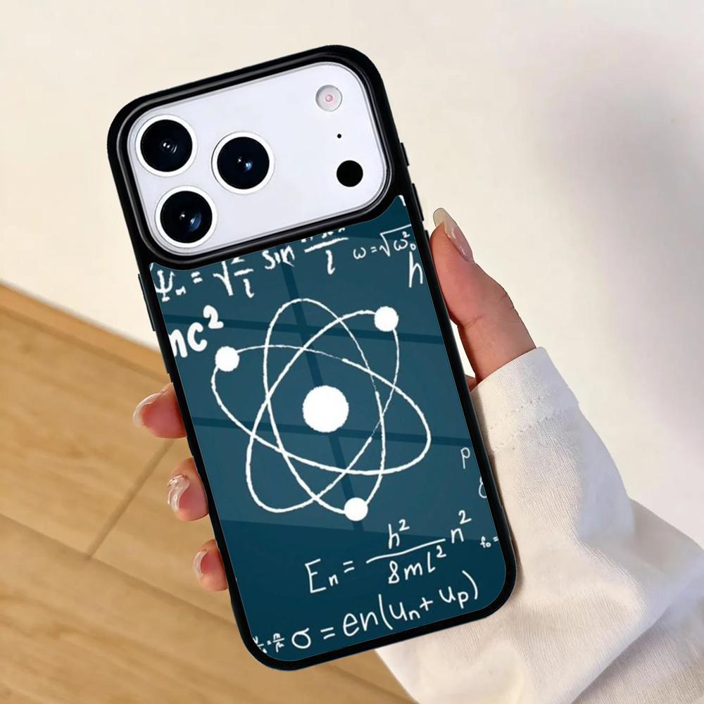 E=mc2 Formula Math Funny Science Mobile Phone Case for IPhone 17 AIR 16pro Max 15 14 13 12 11 Bumper Cover