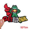 DIY-Aufnäher Niederlande Oeteldonk-Emblem Gestickte Aufnäher für Kleidung Niederländischer Karnevals-Aufnäher Aufbügel-Aufnäher für Kleidung