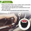 HOPESPANNER Subaru 6 Speed Manual Gear Shift Knob Plastic Synthetic Leather Car Gearbox Stick