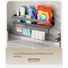 Gun Gray Kitchen Storage Rack Seasoning Rack Free Storage Can Wall Mounted Multifunctional Seasoning Rack