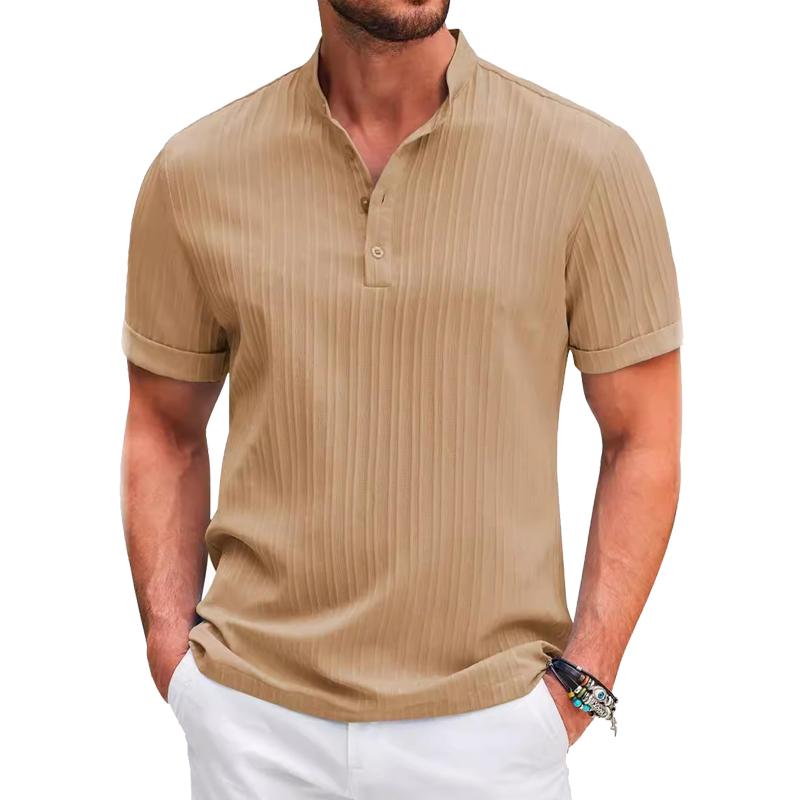 Men Short Sleeve T Shirts Cotton Linen Polo Shirts Breathable Tops Fashion Soild Tshirt Casual Tee Shirt Streetwear Man Clothes