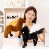 Cute Simulation Black Pony Doll Plush Toy Small White Horse Zodiac Horse Doll Children Soothing Doll