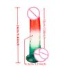 Hot Sale Glass Dildo Female Double Color Dildo Sex Adult Products Female Butt Plug Masturbation Devices