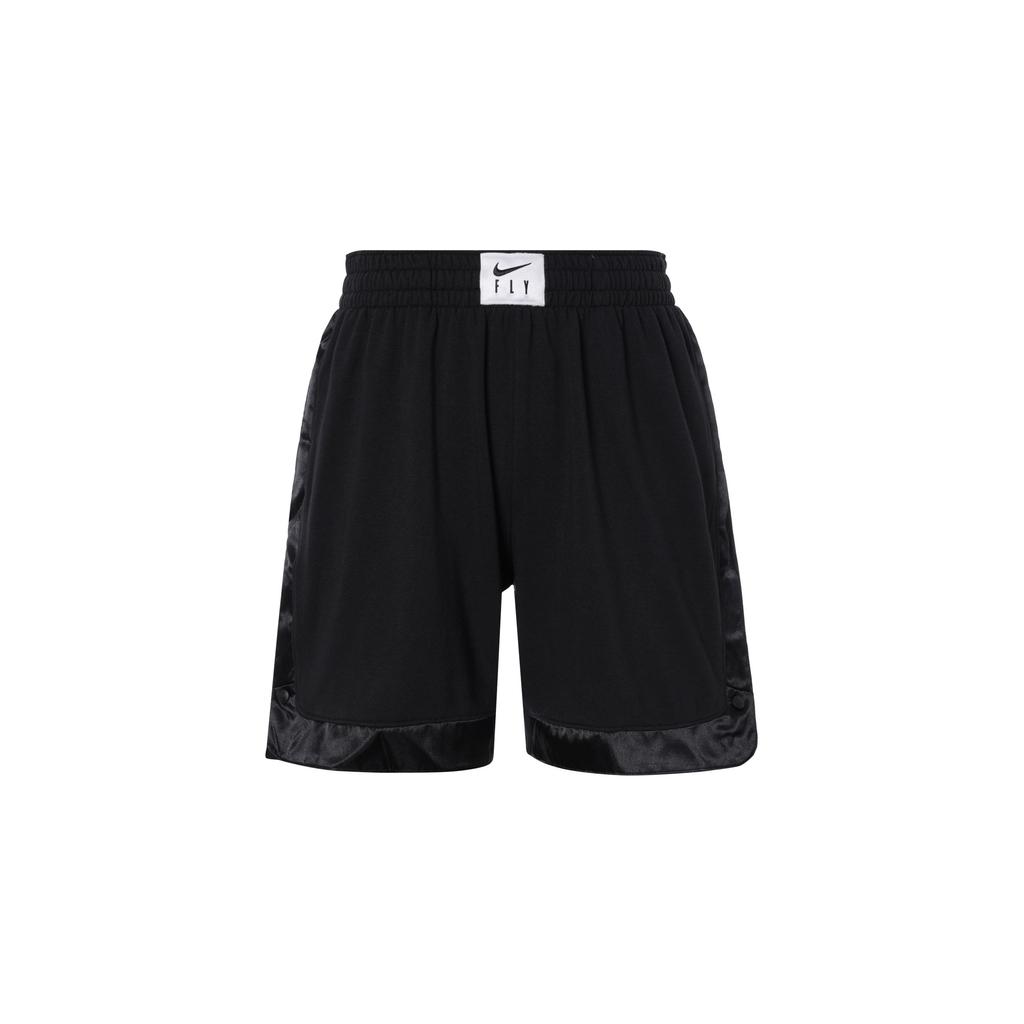 Nike Swoosh Fly Dri-FIT Lace-Up Casual Comfortable Five-Point Basketball Shorts Women Shorts Black White FQ6029-010