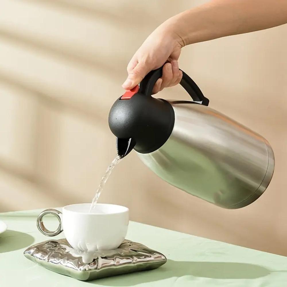 2L Thermal Coffee Jug Stainless Steel Insulated Kettle Pitcher Vacuum Water Bottle  Winter
