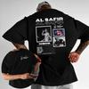 2025 Summer Rapper Al Safir Travel Graphic Hip Hop Tshrit Male Harajuku Pure Cotton Tshirt Gothic Casual Loose Street Wear