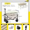 Extra Large Folding Outdoor Camping Handcart with Drawbar