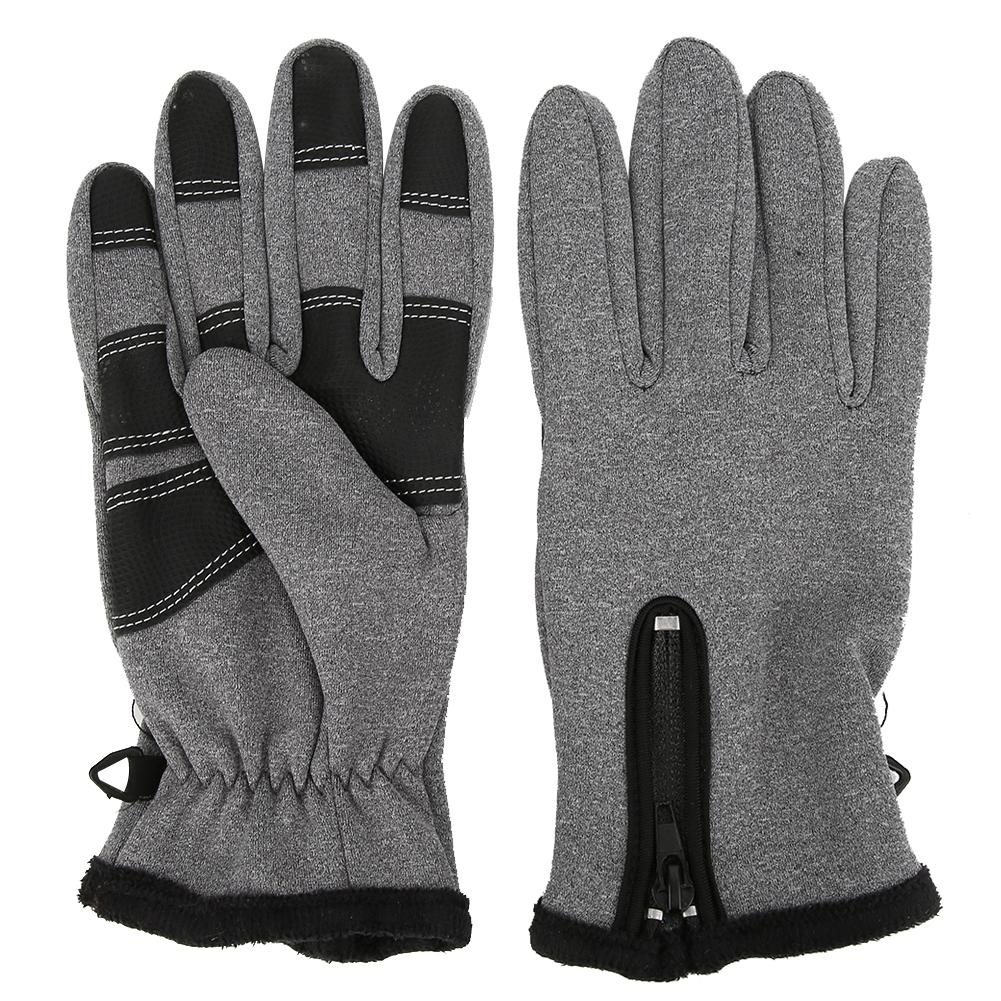 

Outdoor Sport Riding Climbing Waterproof Gloves Warm Unisex Touchscreen Full Finger GlovesM