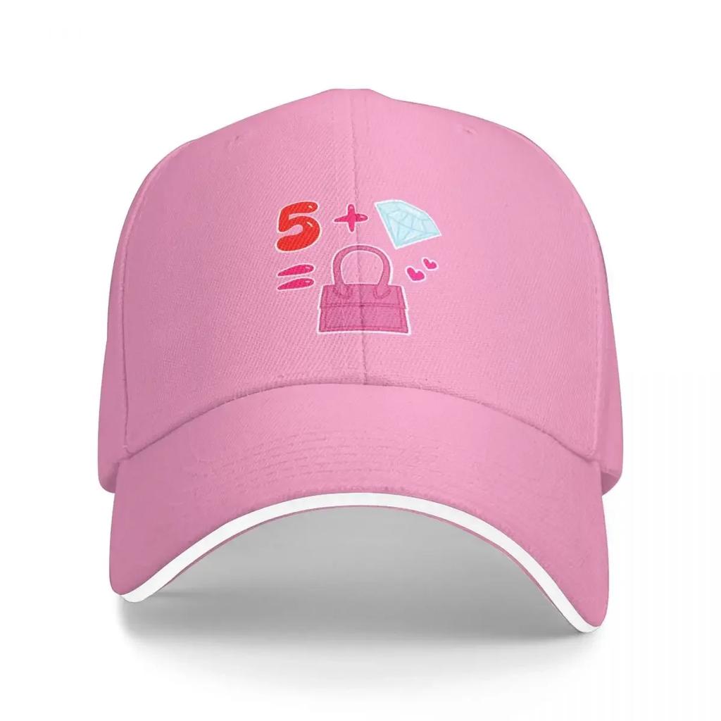 Red Five Diamonds In My Bag Baseball Cap Beach Hat Bobble Hat Christmas Hat Ladies Men's