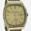 Working Good RADO BALBOA V K161 Vintage Quartz QZ Battery Powered Gold Dial Date Mesh Strap Men's Watch No Water Resistance Rating 3-Hand