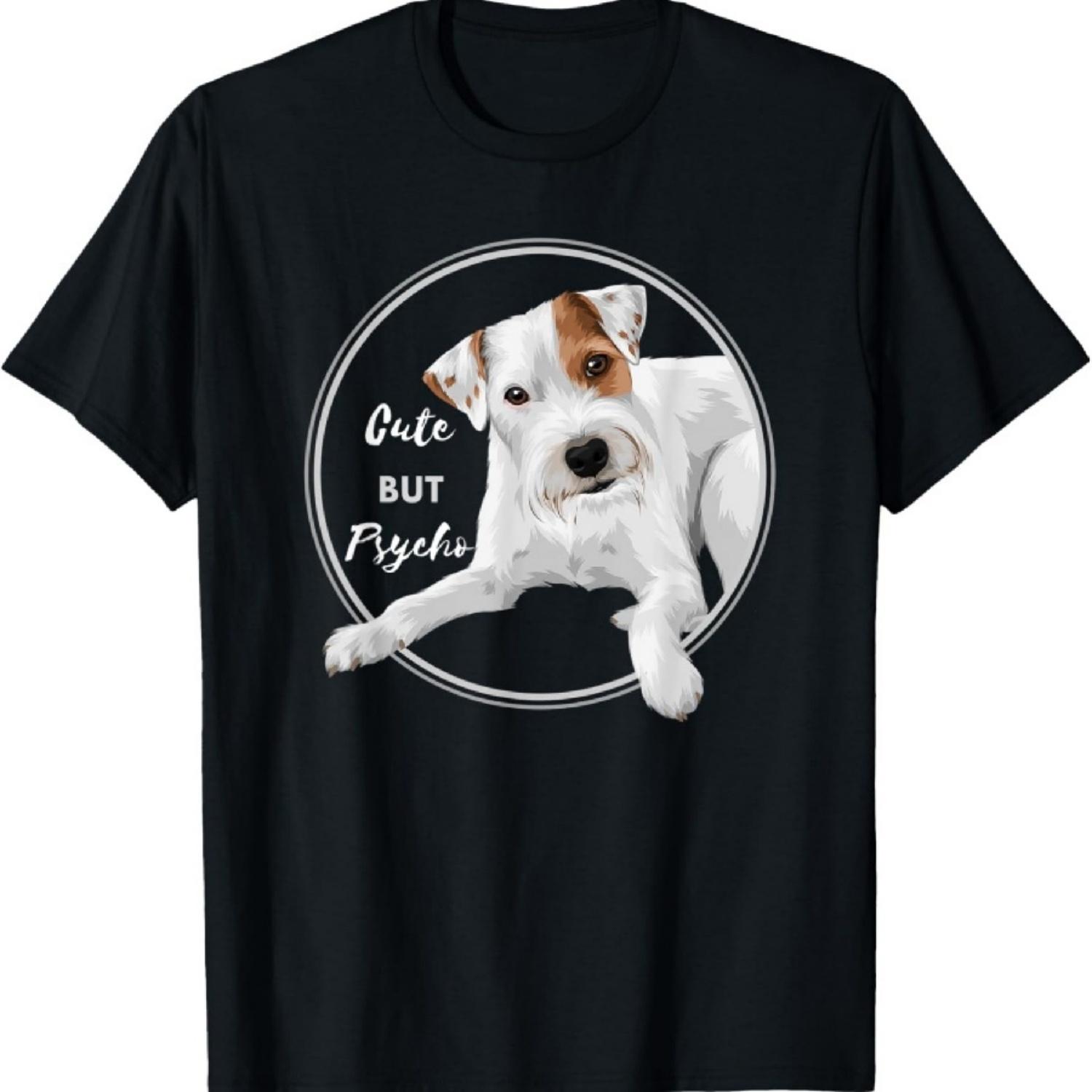 

Cute but Psycho Parson Russell Terrier T-Shirt XXXXXL чорний