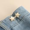 Detachable Pant Clips Jeans Button Snaps Simple Adjustable No Sewing Waistband Clothing Accessories 1pair Five Star Waist Buckle