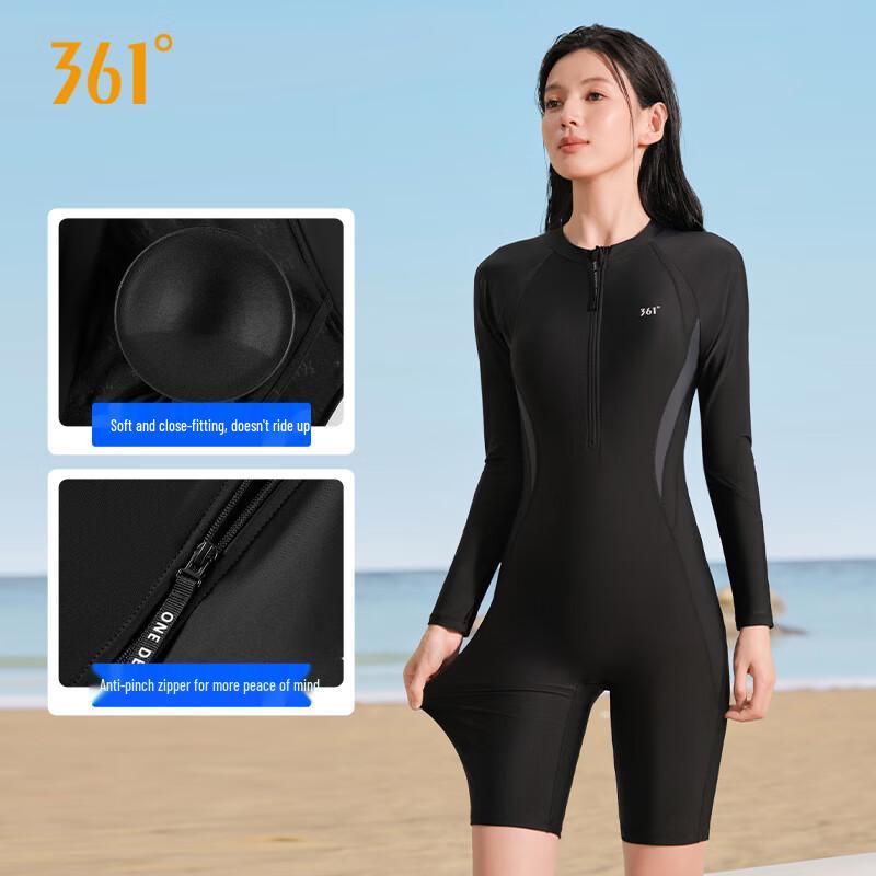 361° Women's Long Sleeve One-Piece Rash Guard Swimsuit