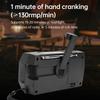 Hand Crank Emergency Radio Solar Crank Portable Outdoor Radio with USB Charging and SOS Alarm