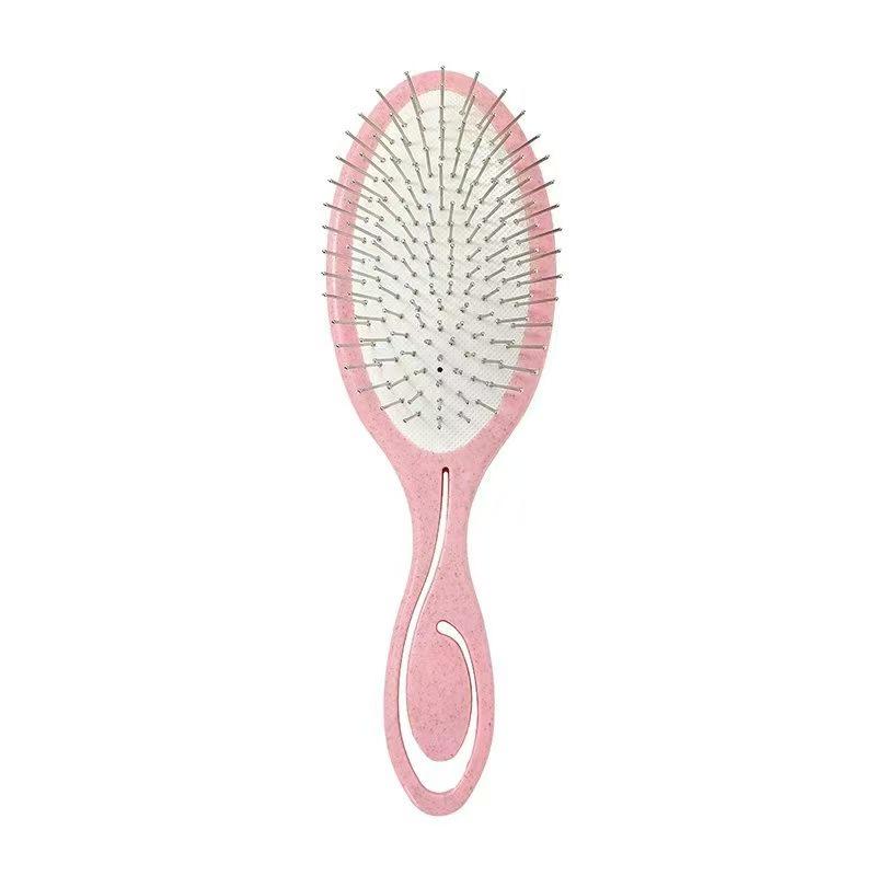 Doppelt verwendbarer Luftkissen-Stahlnadel-Massagekamm für voluminöses, trockenes und nasses Haar Styling & Glätten
