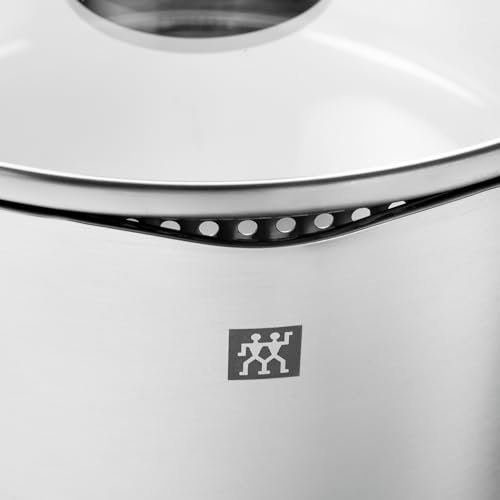ZWILLING Pouristic Stockpot, 16cm, Deep, Double-Handled, Stainless Steel, Triple-Layered Bottom, Induction Compatible, 1.8L [Official Japanese Product