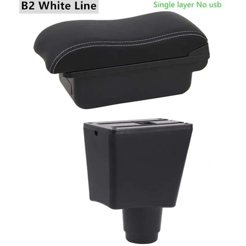 For Renault Logan 2 Armrest Box for Dacia Logan 2 dokker Renault Sandero 2 Car Storage Box supplies interior details USB