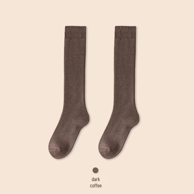 

Bonas Женские флисовые теплые гольфы до колена для осени/зимы One Size