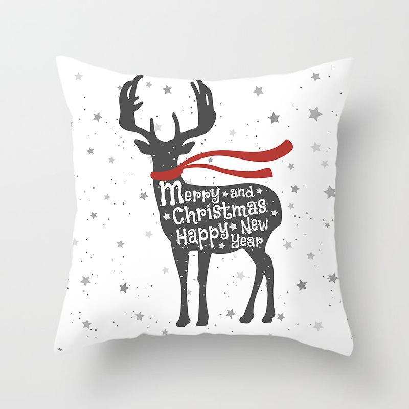 New Christmas Pillowcase Home Sofa Holiday Gift Decoration Pillow Cushion Cover