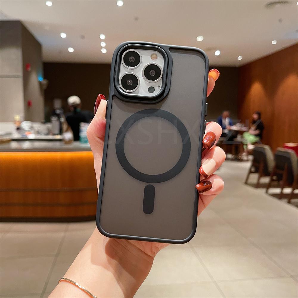 

Magnetic For Magsafe Wireless Charge Phone Case For iPhone 11 12 13 14 15 Pro Max 7 8 Plus X XR XS Shockproof Matte Cover For iPhone 12 ProMax