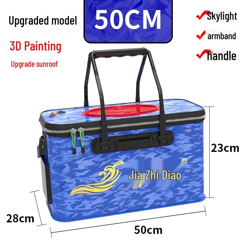 Multi-functional Foldable Fishing Bucket and Fish Protector