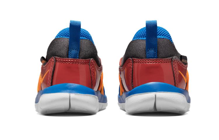 Nike Dynamo Free Comfortable Abrasion Resistant Low top Running Shoes Blue Orange Red Infant And Toddler 343938-200