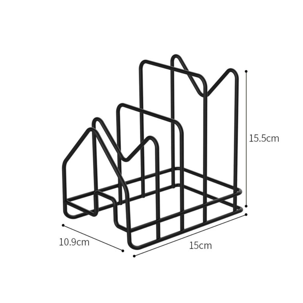 Multi Layer Kitchen Storage Rack Hollow Design Cutting Board Holder New Pan Lid Organizer Kitchen