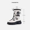 Winter Women's Long Tube Thick Snow Boots Keep Warm and Have A Thick Sole That Is Non Slip and Can Withstand -30 ° C