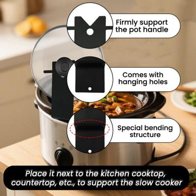 Slow Cooker Lid Holder for Stovetop Crock Pot Lid Storage Rack Multi-functional Kitchen Cooking Utensil Organizer