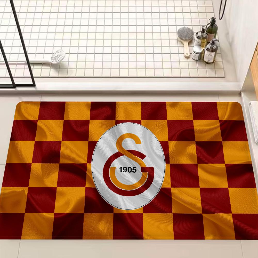 1905 Galatasaray Logo Bathroom Mat INS Style Soft Bedroom Floor House Laundry Room Mat Anti-skid Welcome Doormat