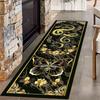 Snake Pattern Carpet Mat Rug - Gold Colorful Long Rectangle Home Decoration for Living Room Vintage Floor Decor Bedroom Carpet